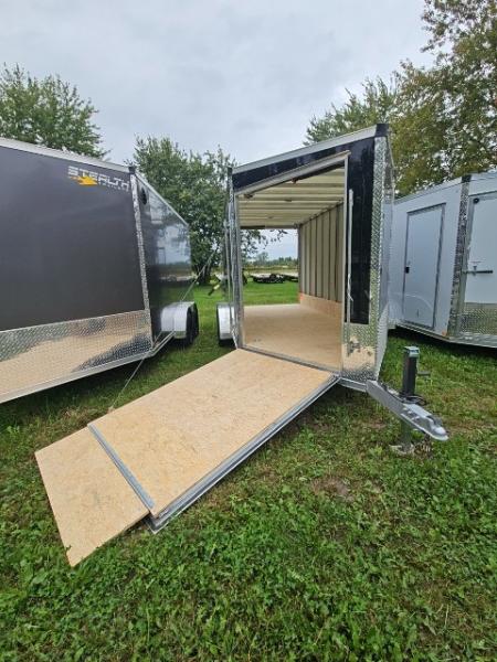 New 7X19 Stealth Trailer 2 place Snowmobile Trailer Aluminum Frame