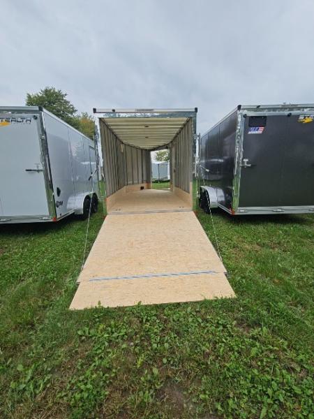 New 7X19 Stealth Trailer 2 place Snowmobile Trailer Aluminum Frame