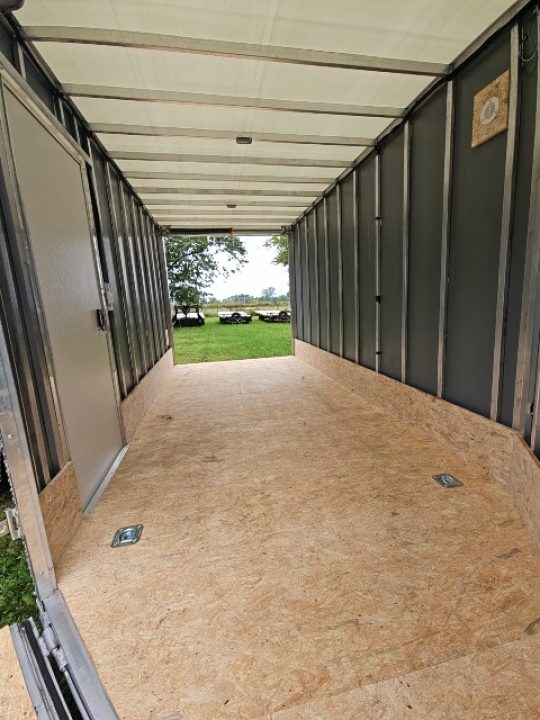 New 7X19 Stealth Trailer 2 place Snowmobile Trailer Aluminum Frame
