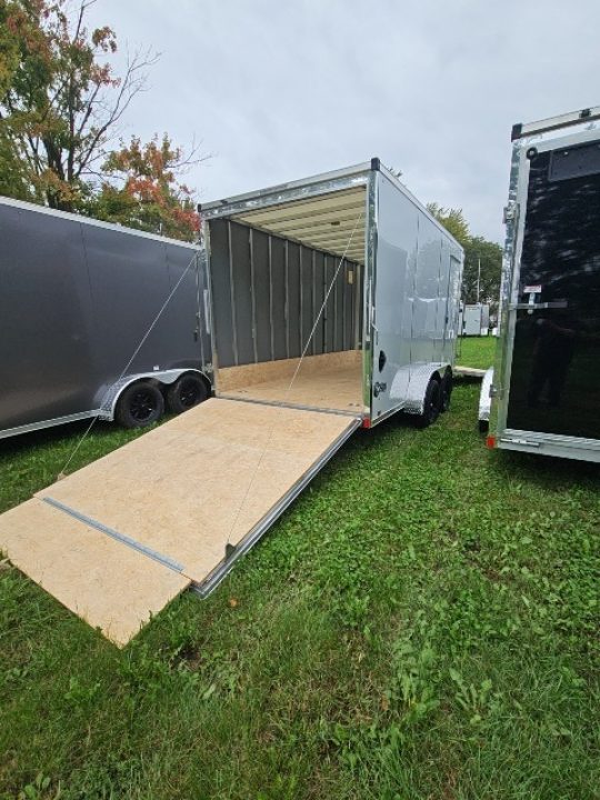 New 7X19 Stealth Trailer 2 place Snowmobile Trailer Aluminum Frame