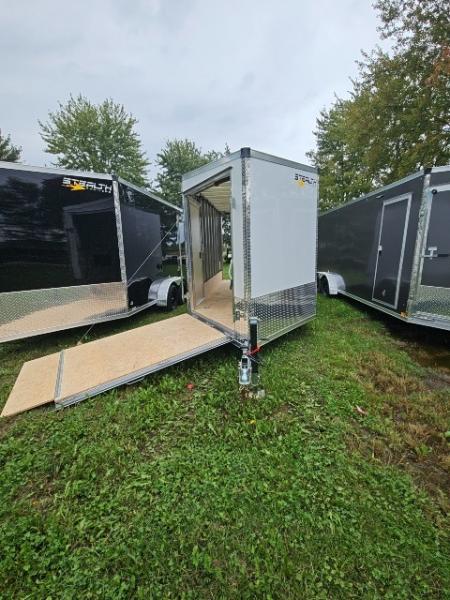 New 7X19 Stealth Trailer 2 place Snowmobile Trailer Aluminum Frame