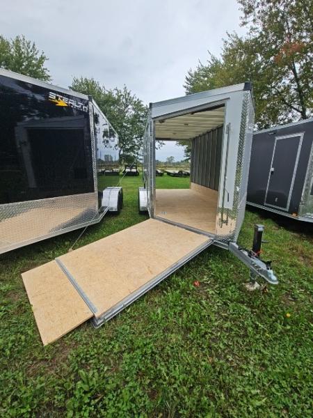 New 7X19 Stealth Trailer 2 place Snowmobile Trailer Aluminum Frame