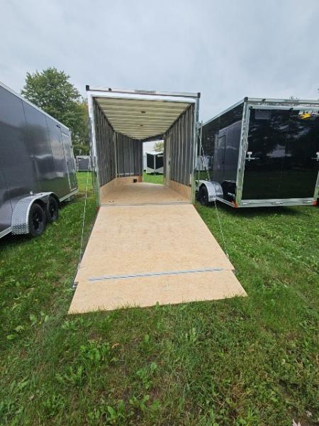 New 7X19 Stealth Trailer 2 place Snowmobile Trailer Aluminum Frame