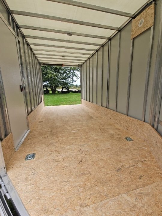 New 7X19 Stealth Trailer 2 place Snowmobile Trailer Aluminum Frame