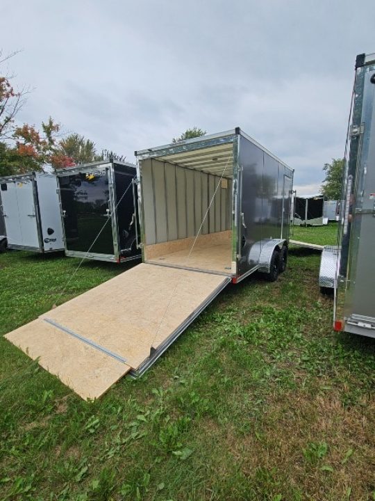 New 7X19 Stealth Trailer 2 place Snowmobile Trailer Aluminum Frame