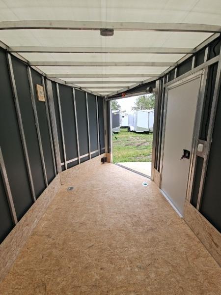 New 7X23 Stealth Trailers 3 place Snowmobile Trailer Aluminum