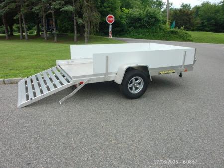 New 2025 Aluma CLOSEOUT! ALUMA-7210H-S-TG-DPS Utility Trailer