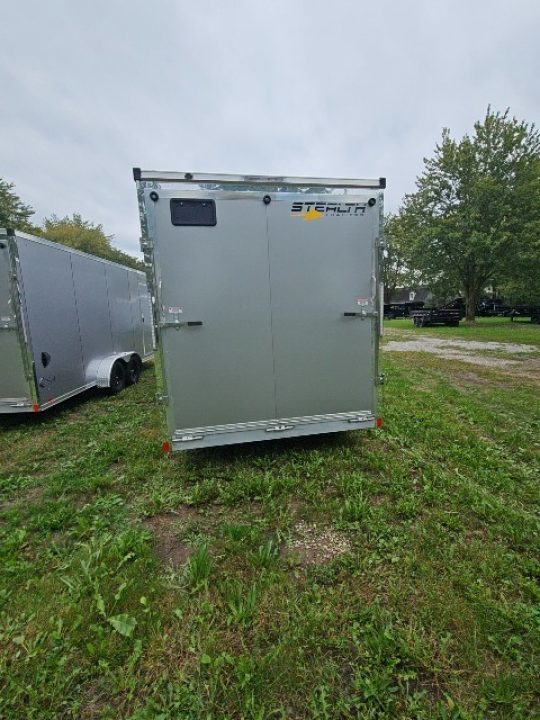New 7X29 Stealth Trailers 4 place Snowmobile Trailer Aluminum