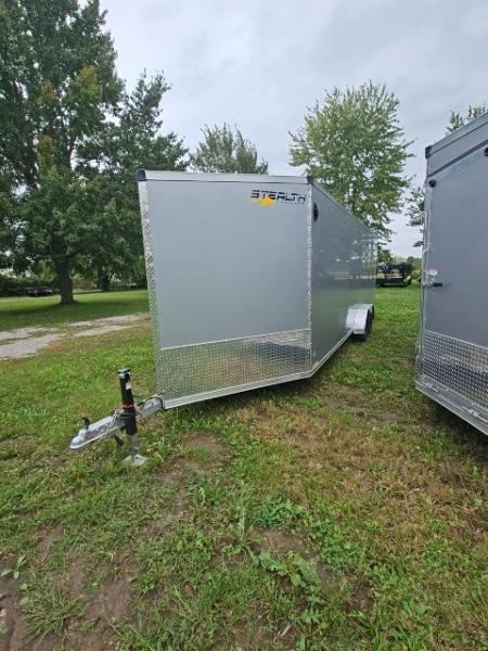 New 7X29 Stealth Trailers 4 place Snowmobile Trailer Aluminum