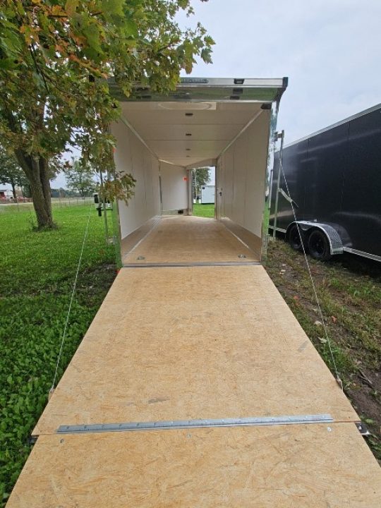New 7X23 Stealth Trailers 3 place Snowmobile Trailer Aluminum PREMIUM