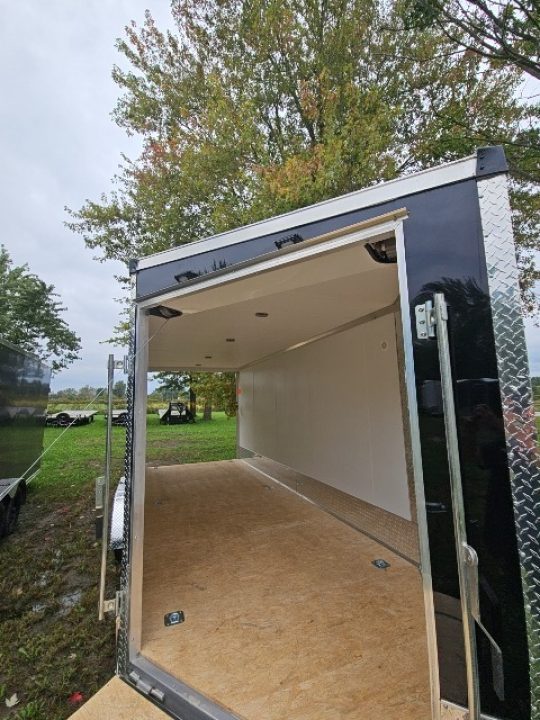 New 7X23 Stealth Trailers 3 place Snowmobile Trailer Aluminum PREMIUM