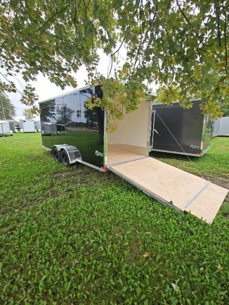 New 7X23 Stealth Trailers 3 place Snowmobile Trailer Aluminum PREMIUM