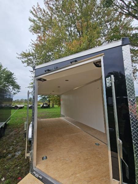 New 7X23 Stealth Trailers 3 place Snowmobile Trailer Aluminum PREMIUM
