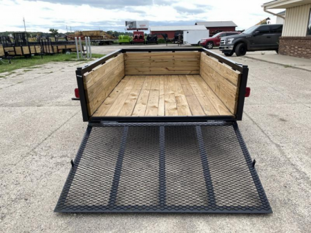 New 2026 AMO 5x8 Light Duty Wood Side 2K Utility Trailer