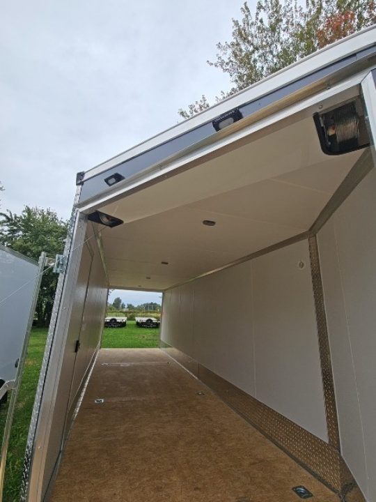 New 7x29 Stealth Trailers 4 place Snowmobile Trailer Aluminum PREMIUM