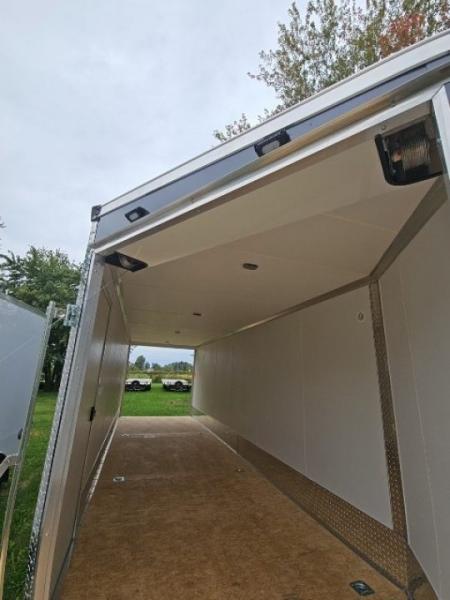 New 7x29 Stealth Trailers 4 place Snowmobile Trailer Aluminum PREMIUM