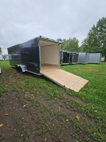 New 7x29 Stealth Trailers 4 place Snowmobile Trailer Aluminum PREMIUM