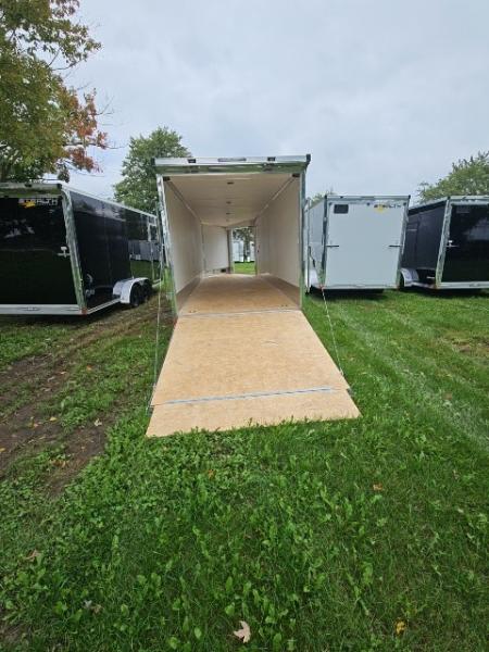New 7x29 Stealth Trailers 4 place Snowmobile Trailer Aluminum PREMIUM