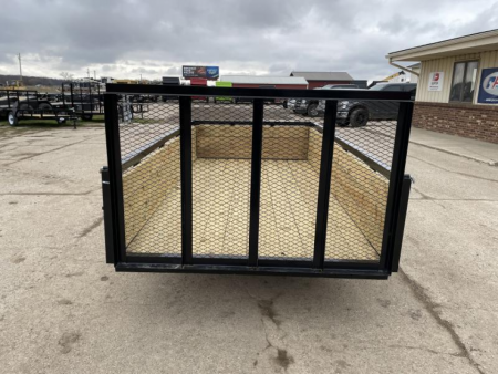 New 2026 AMO 5X10 Light Duty 2k Wood Side Utility Trailer