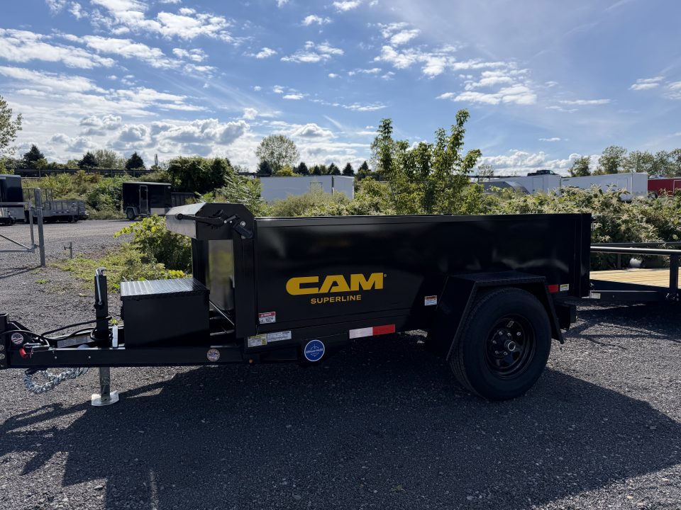 New 2027 CAM Superline 5X8 Single Ram Homeowner Dump Trailer 5K