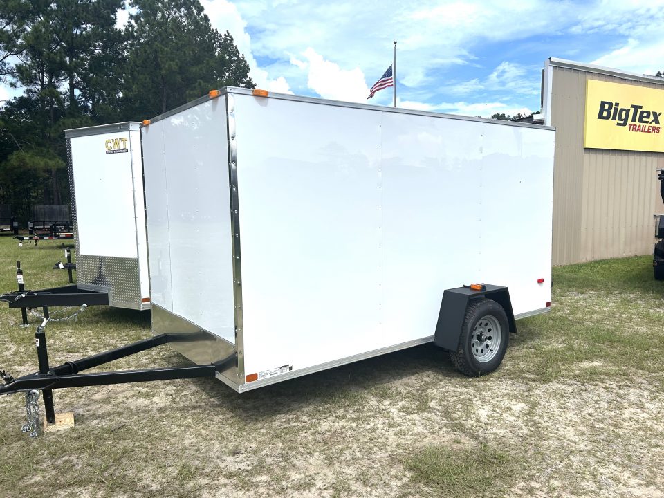 New 2027 Covered Wagon 6x12 Economy / Residential Cargo Trailer w/Ramp