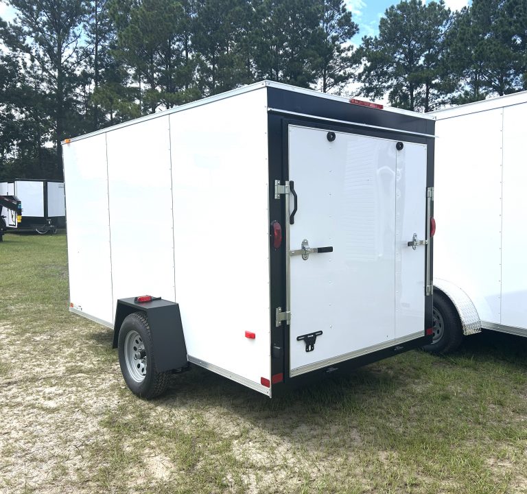 New 2027 Covered Wagon 6x12 Economy / Residential Cargo Trailer w/Ramp