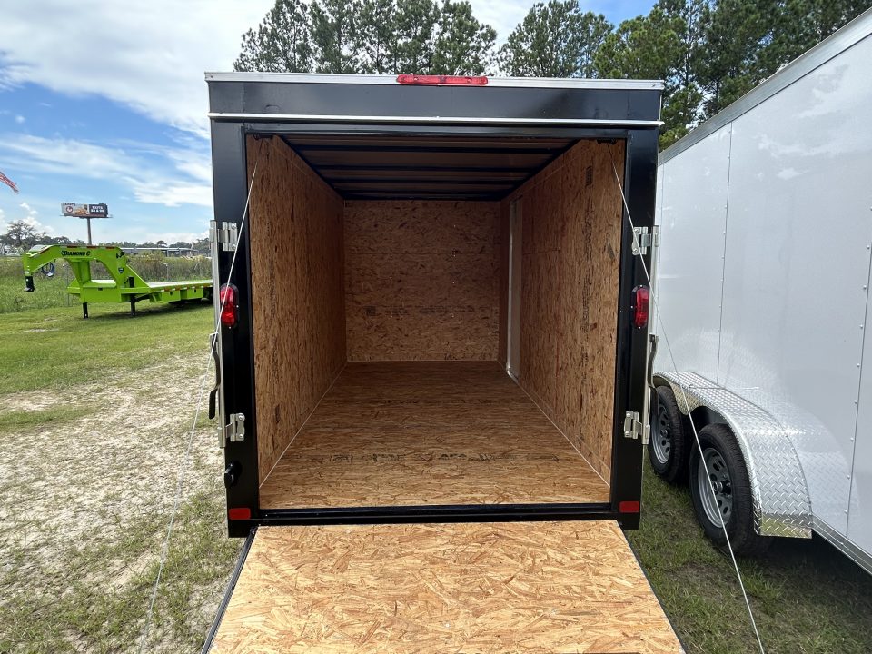 New 2027 Covered Wagon 6x12 Economy / Residential Cargo Trailer w/Ramp