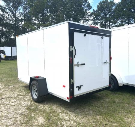 New 2027 Covered Wagon 6x12 Economy / Residential Cargo Trailer w/Ramp