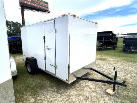 New 2027 Covered Wagon 6x12 Economy / Residential Cargo Trailer w/Ramp