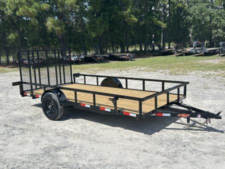 New 2027 PERFECT SIDE BY SIDE TRAILER, Down 2 Earth Trailers 82X14 Utility Trailer, #5200 Non Brake Axle, Reinforced Tubing Gate – Spring assisted