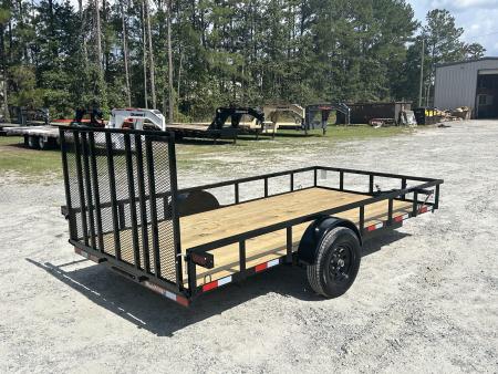 New 2027 PERFECT SIDE BY SIDE TRAILER, Down 2 Earth Trailers 82X14 Utility Trailer, #5200 Non Brake Axle, Reinforced Tubing Gate – Spring assisted