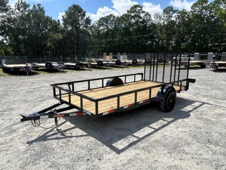 New 2027 PERFECT SIDE BY SIDE TRAILER, Down 2 Earth Trailers 82X14 Utility Trailer, #5200 Non Brake Axle, Reinforced Tubing Gate – Spring assisted