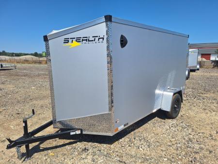 New 6x12 Stealth Trailer Single Axle Cargo / Enclosed Trailer W/ Ramp Door