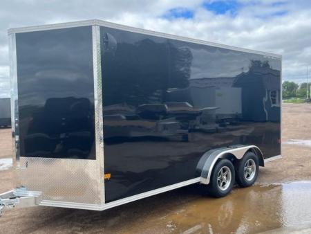 New 2027 ALCOM 7.5x16 All Aluminum Extra Height Cargo / Enclosed Trailer