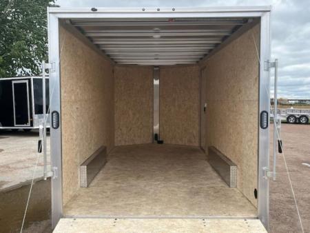 New 2027 ALCOM 7.5x16 All Aluminum Extra Height Cargo / Enclosed Trailer