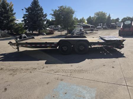 Used 2024 Big Tex 16EH-20D3A-MRBK Flatbed Trailer