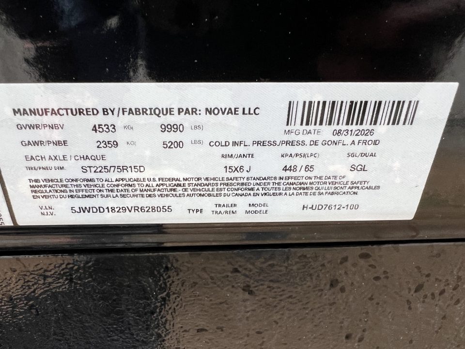 New 2027 H&H Trailers 12' H7612UD Dump Trailer