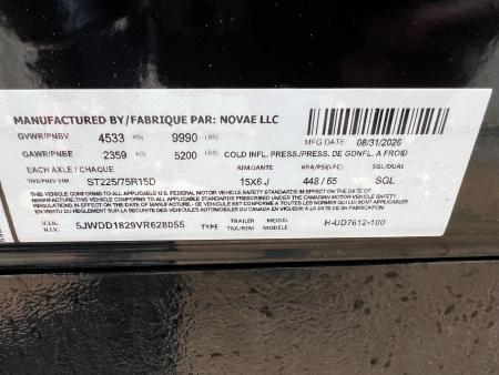 New 2027 H&H Trailers 12' H7612UD Dump Trailer