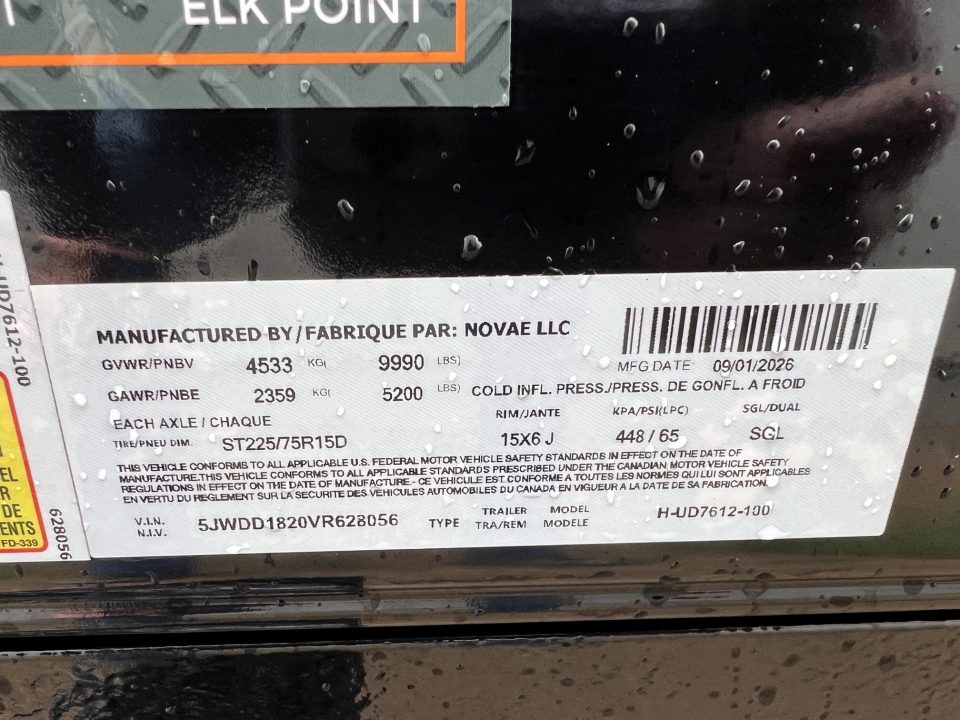 New 2027 H&H Trailers 12' H7612UD Dump Trailer