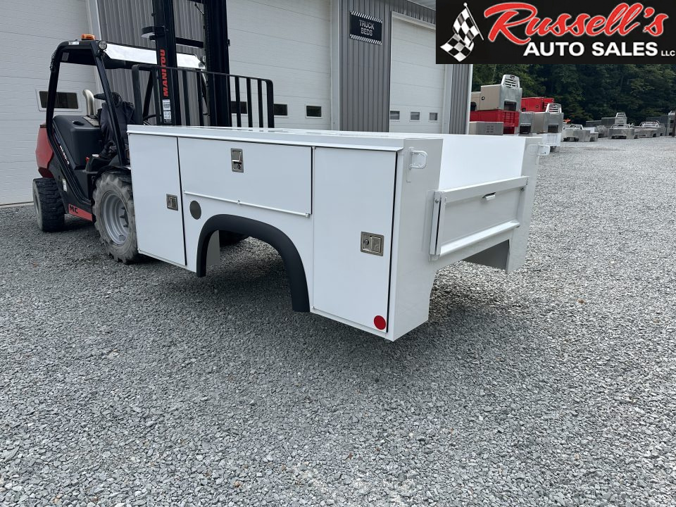 New Monroe Truck Equipment MSS Premier 8' SRW Service Body, Master Locks, Lighted Compartments
