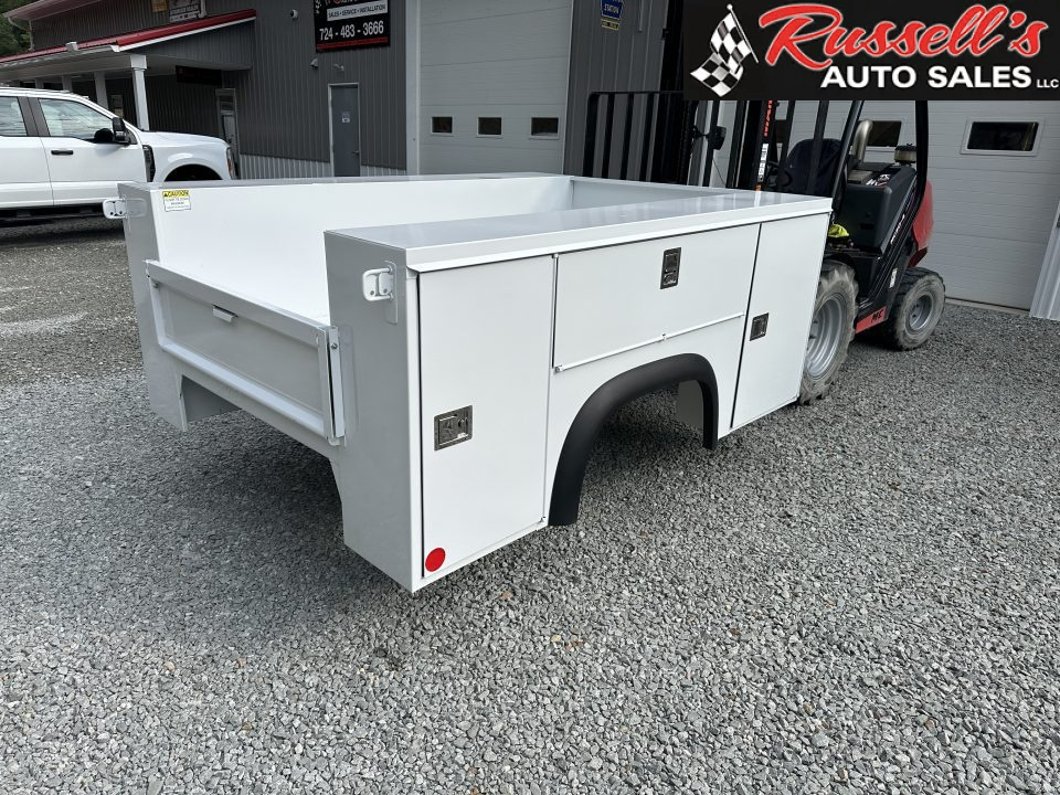 New Monroe Truck Equipment MSS Premier 8' SRW Service Body, Master Locks, Lighted Compartments