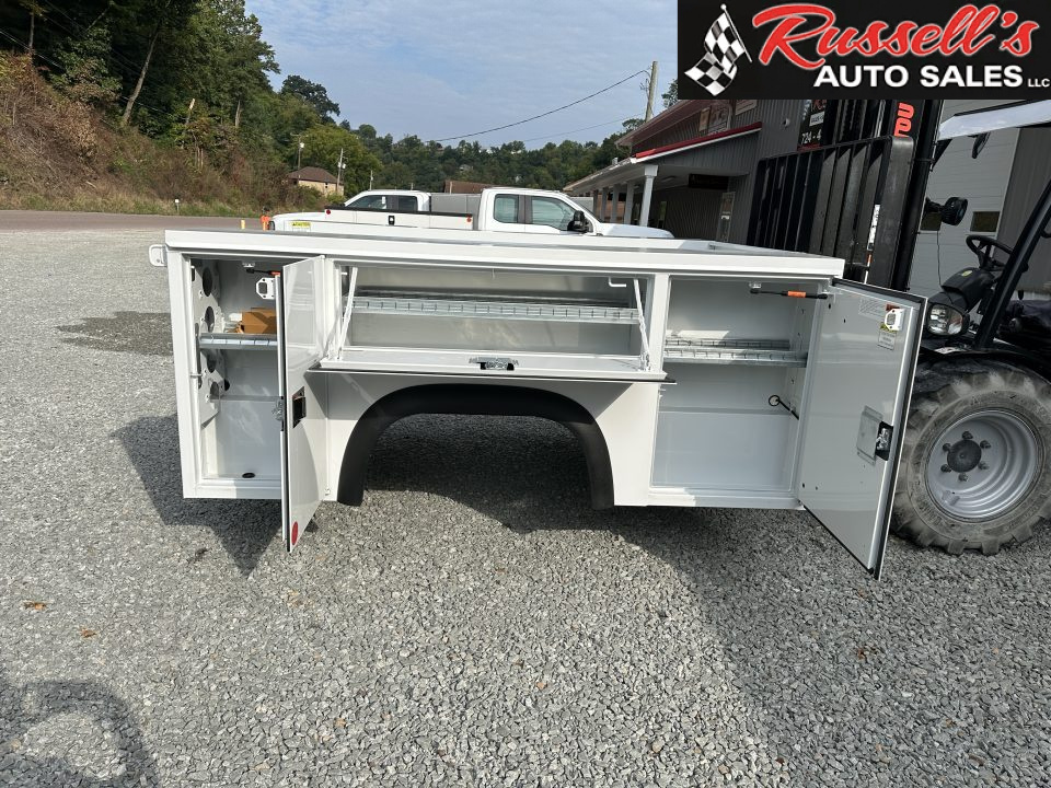 New Monroe Truck Equipment MSS Premier 8' SRW Service Body, Master Locks, Lighted Compartments