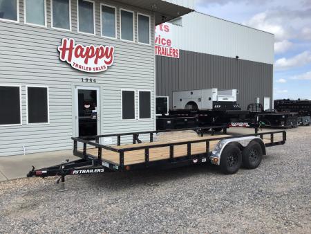 New 2027 PJ 83 x18' Tandem Axle Utility Trailer - UL