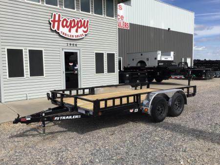 New 2027 PJ 77 x14' Tandem Axle Utility Trailer - UK