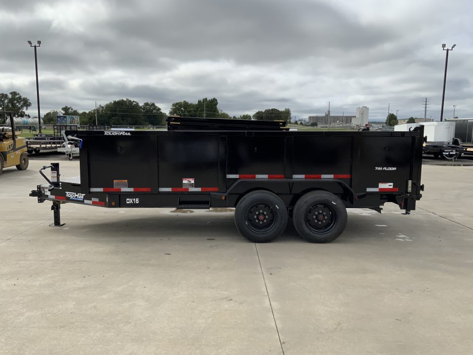 New 2027 Top Hat 83 X 16 DX16 Dump Trailer
