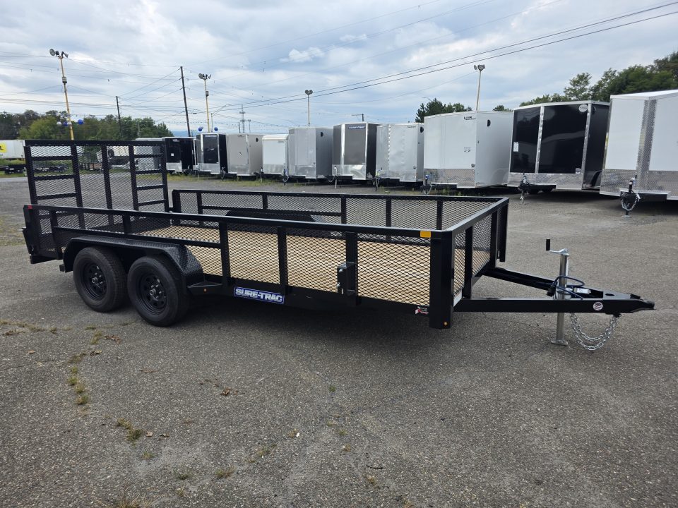 New 2027 Sure-Trac 7X16 7K - 2' MESH SIDES Utility Trailer