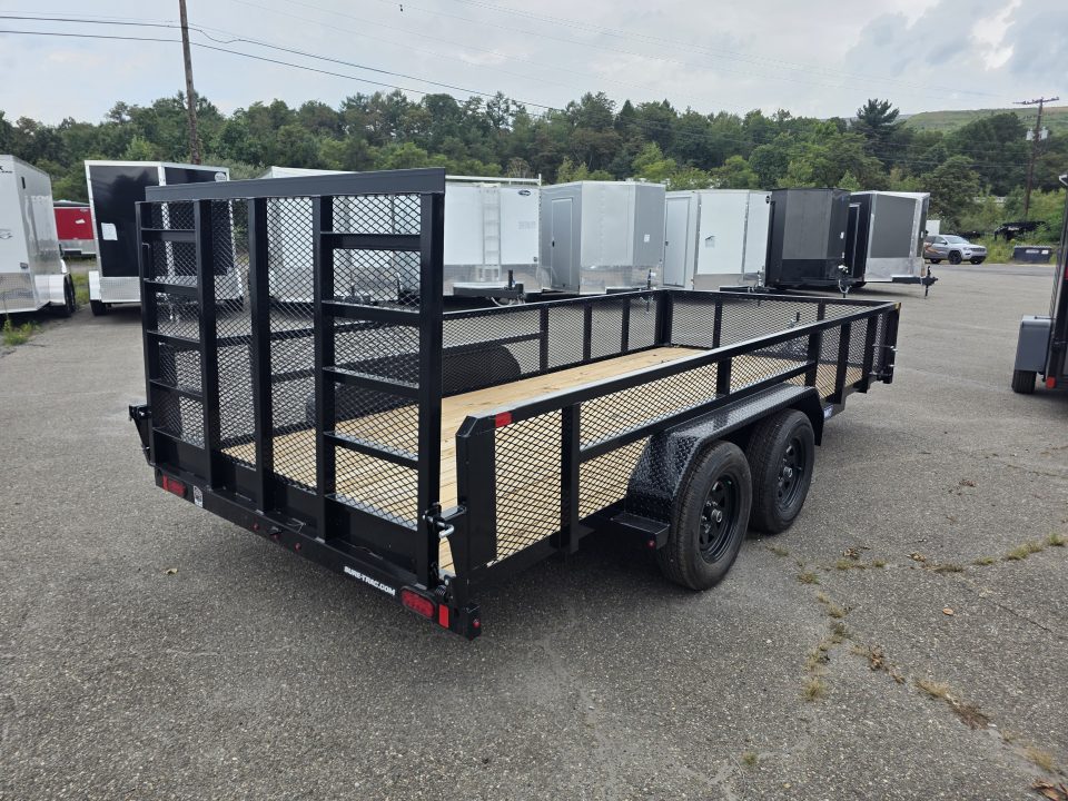 New 2027 Sure-Trac 7X16 7K - 2' MESH SIDES Utility Trailer