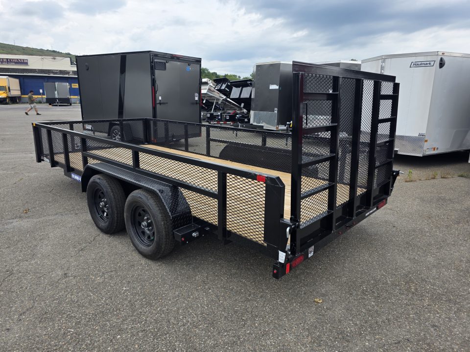 New 2027 Sure-Trac 7X16 7K - 2' MESH SIDES Utility Trailer