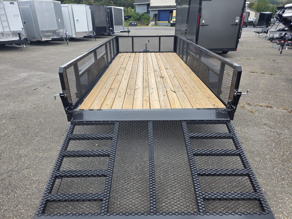 New 2027 Sure-Trac 7X16 7K - 2' MESH SIDES Utility Trailer