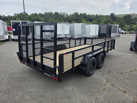 New 2027 Sure-Trac 7X16 7K - 2' MESH SIDES Utility Trailer